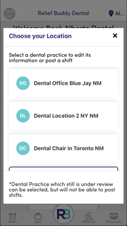RB Owner Home Page - Select Alternate Locations