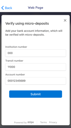 RB Owner PAD Payment Setup 4 (Micro Deposit)